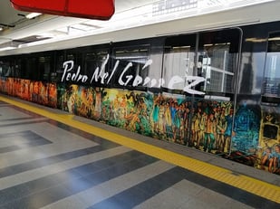 El Metro de Medellín y el Museo Pedro Nel Gómez presentan el nuevo Tren de la Cultura ‘Lo esencial de su universo’ en homenaje al maestro antioqueño
