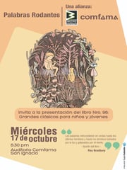 ESTE MIÉRCOLES SE PRESENTA UN NUEVO LIBRO DE LA COLECCIÓN PALABRAS RODANTES