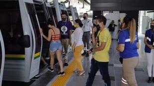 El Metrocable Picacho comienza su recta final con la marcha blanca de sus primeros usuarios