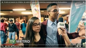 El arte se mueve en el Metro. Se realizó el concurso de sketches teatrales sobre la #CulturaMetro
