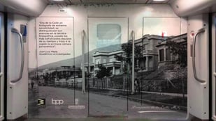 EL NUEVO TREN DE LA CULTURA ESTÁ DEDICADO A LAS FOTOGRAFÍAS ANTIGUAS DE MEDELLÍN