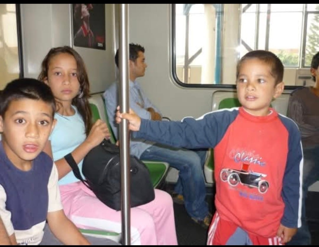 Tomás, hijo de Beatriz López, que ahora es conductor del Metro