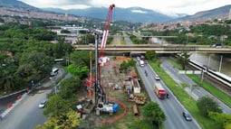 Comenzaron las cimentaciones del viaducto Caribe del Metro de la 80, en Medellín