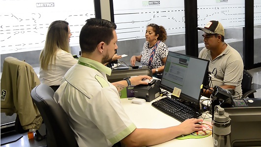 Metro de Medellin, Puntos de Atención al Cliente, usuarios, servidores, cívica, computador