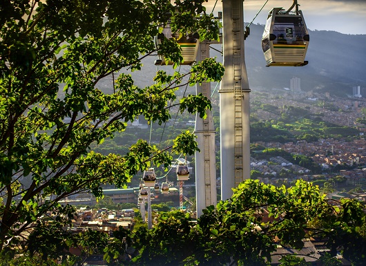 Panorámica Metrocable de Medellín 