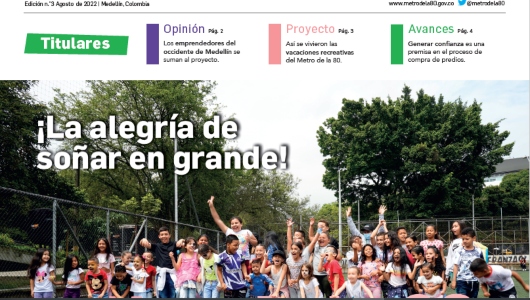 Portada de la tercera edición de la separata del Metro de la 80