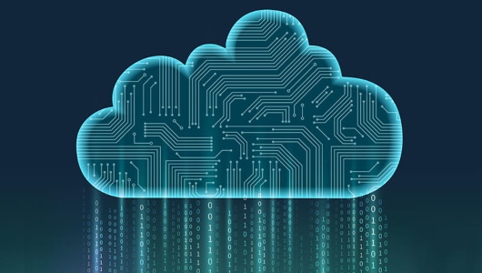 Ilustración de nube de datos que representa la adopción del Metro de este tipo de tecnología en su sistema de recaudo.